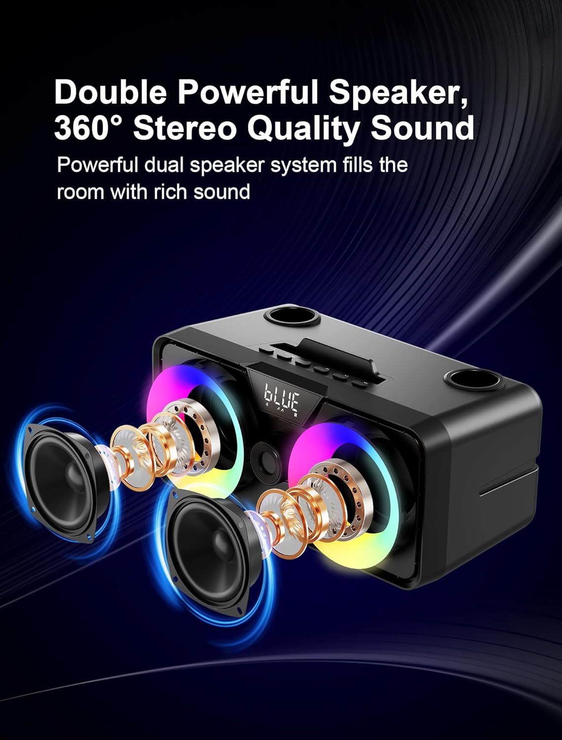 Máquina de karaoke para adultos y niños con 2 micrófonos, SINWE.