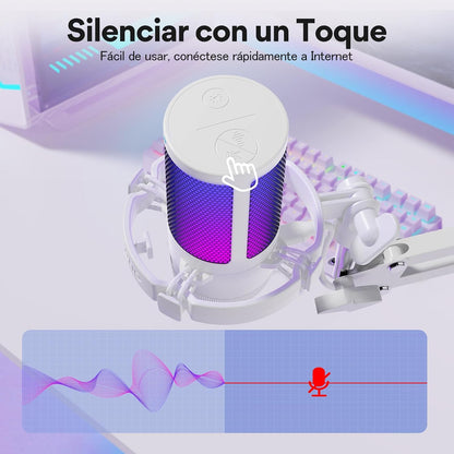 Micrófono Gamer Maono DGM20S USB RGB Para PC