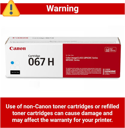 Cartucho de Toner Canon, 067H Cian, Class LBP630C-MF650C.