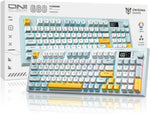 Teclado inalámbrico trimodal, Onikuma Gaming, membrana silenciosa.