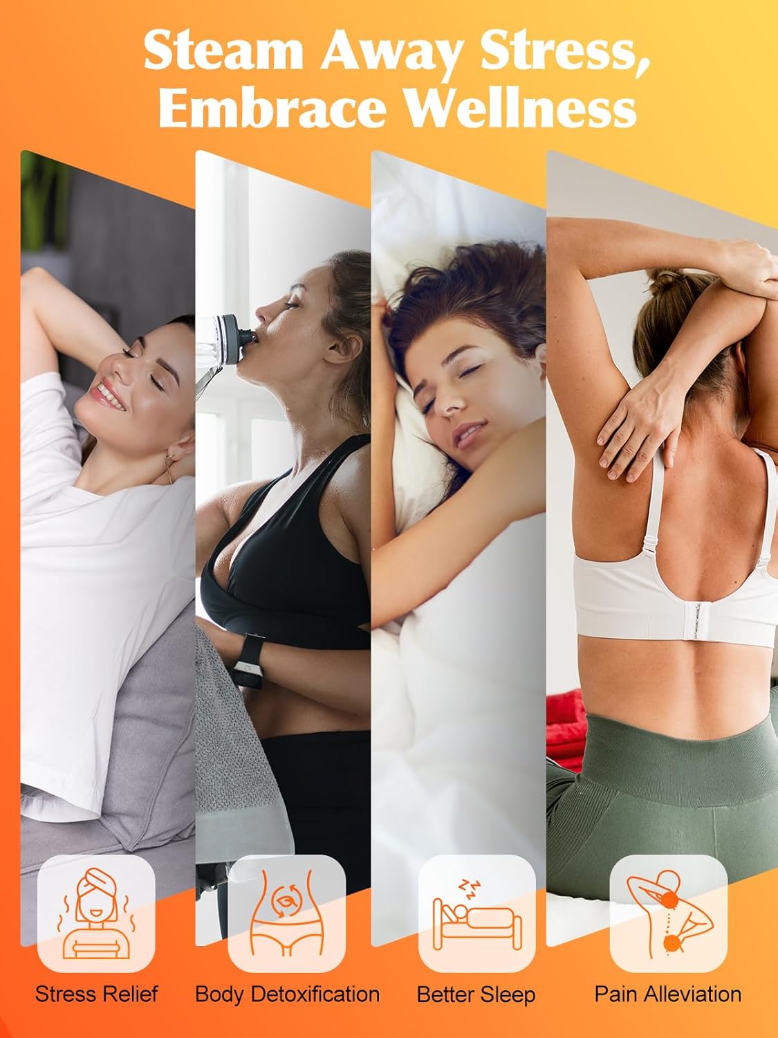 Sauna portátil para el hogar con generador de vapor de 3 L 1100 W.