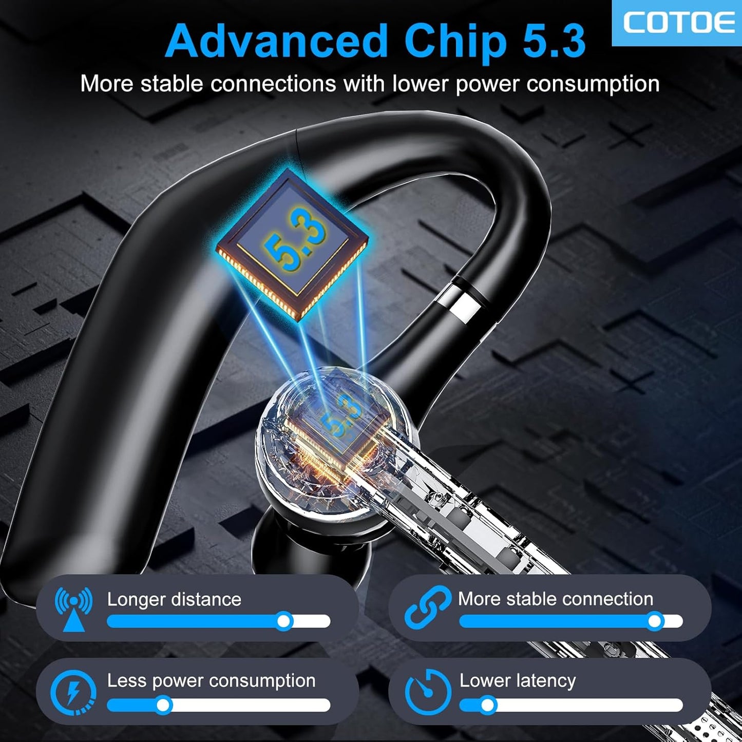 Auriculares Bluetooth V5.3 G7 con estuche de carga