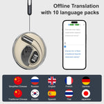 Auriculares traductores de idiomas AI, 3 en 1, auriculares de traducción en tiempo real.