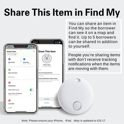Rastreador de artículos IP67 compatible solo iOS