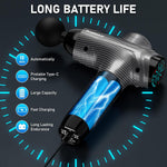 Pistola de masaje RAEMAO, masajeador muscular eléctrico de mano de tejido profundo
