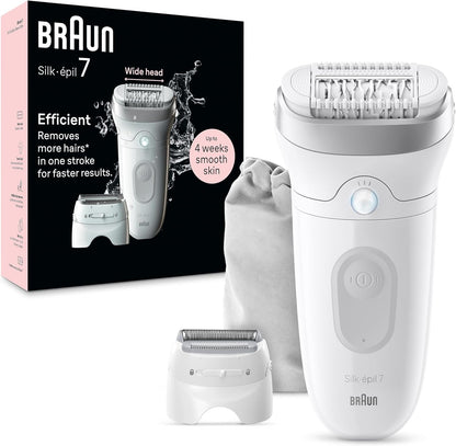 Afeitadora y recortadora para mujeres, húmedo y seco, Braun Silk-épil 7.