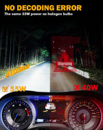 Auxbeam 2 Focos LED 9006 serie F22 alta potencia antiniebla