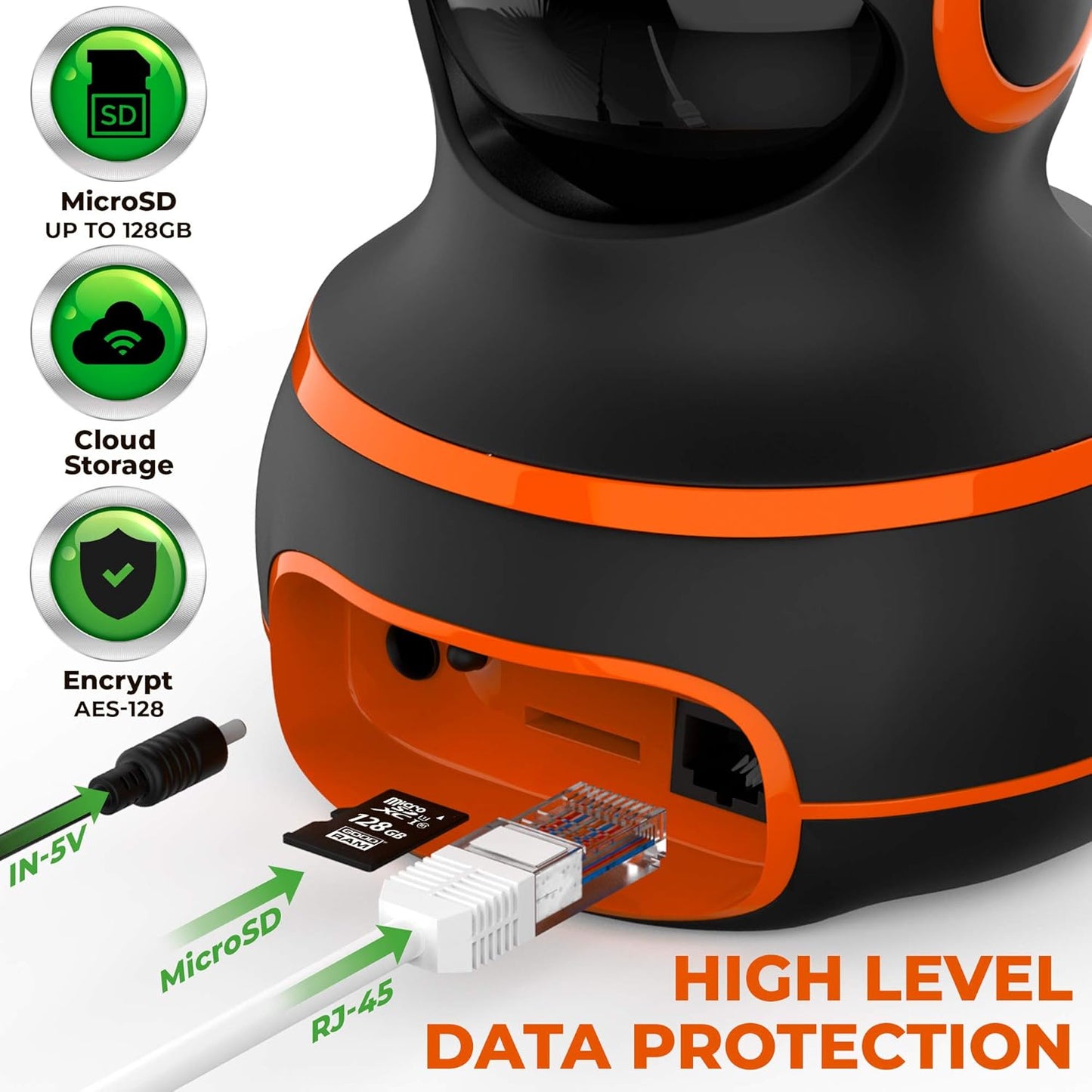 Morvelli FHD22 WiFi Cámara de Seguridad para el hogar 2.4 GHz.