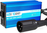 Cargador de batería de carrito de golf, 48V, Flngr, 3 pines (SIN CAJA).