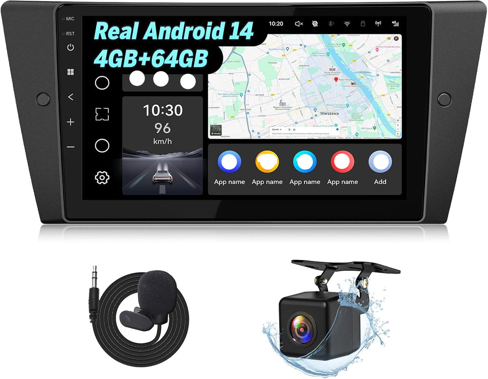 Estéreo Eonon  4+64GB BMW E90 9'' CarPlay Android Auto