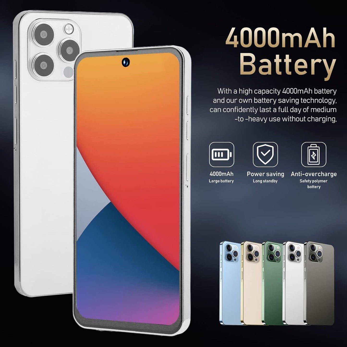 Smartphone Desbloqueado I14 Pro, RAM 2GB, Android 10.0(USADO)