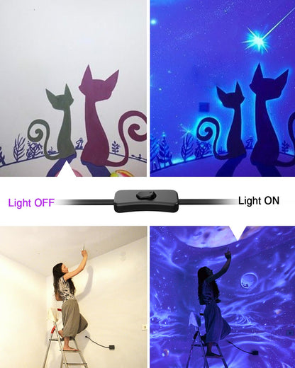 Luces Negras LED Onforu 27W Pack 4