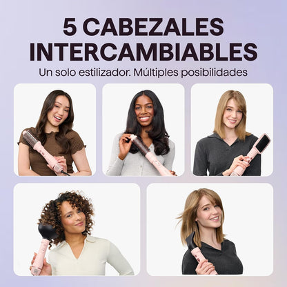 Cepillo secador Wavytalk Air Sculpt, 5 cabezales, volumen y alisa.