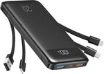 Charmast-Cargador portátil negro con 4 cables (Usado)