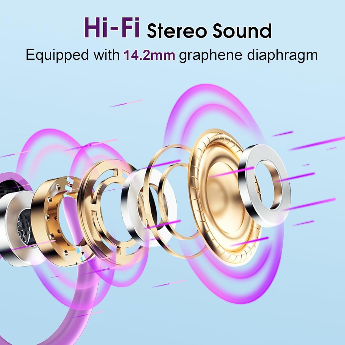 Auriculares inalámbricos con Bluetooth 5.4 Aptkdoe (USADO)