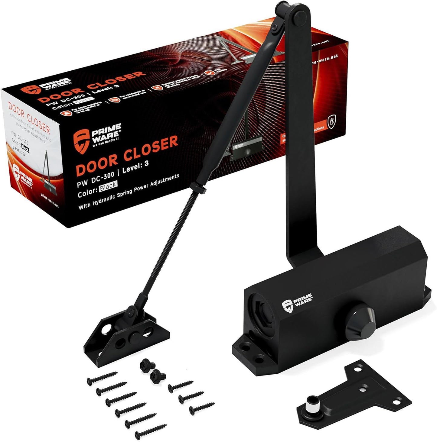 Cierrapuerta ajustable automático, residencial y comercial.