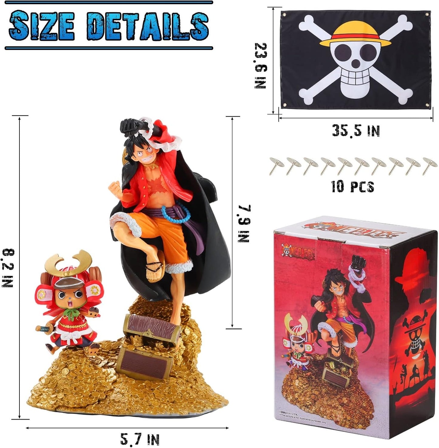 Figura de acción One Piece - Monkey D. Luffy Bandai Spirits