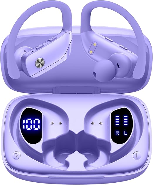 Auriculares inalámbricos Bluetooth BMANI morado