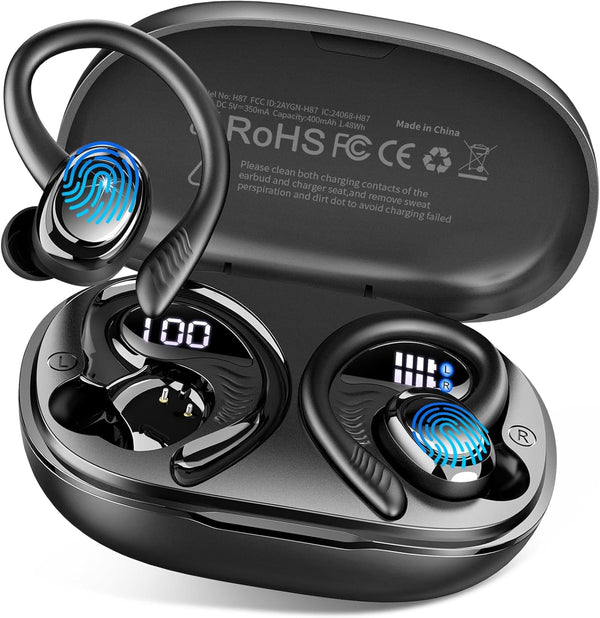 Auriculares inalámbricos Bluetooth con micrófono con cancelación de ruido.(USADOS)