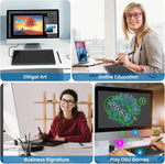 Tableta de dibujo grafico de 10 x 6", compatible con PC/Mac/Android iOS.