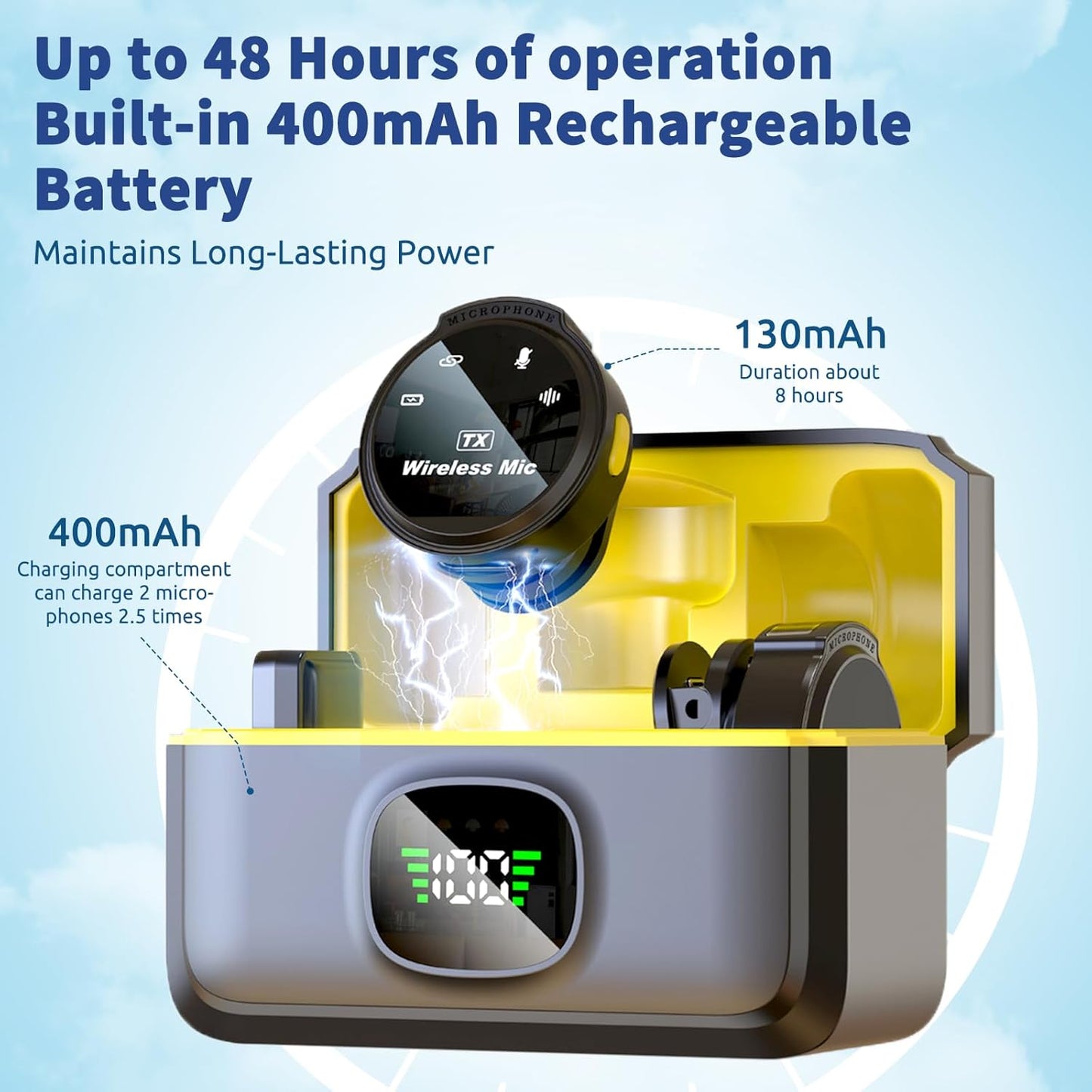 Micrófono de solapa inalámbrico J6 Plug & Play para iOS.