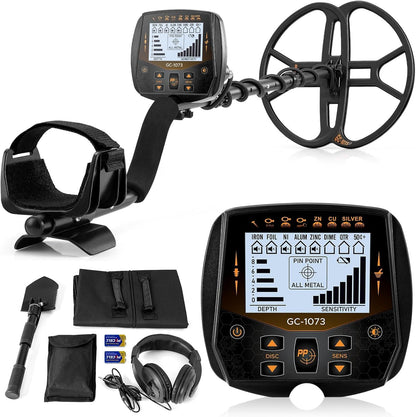 Detector de metales Hazlewolke GC-1073, 13"- 8 tipos de metales