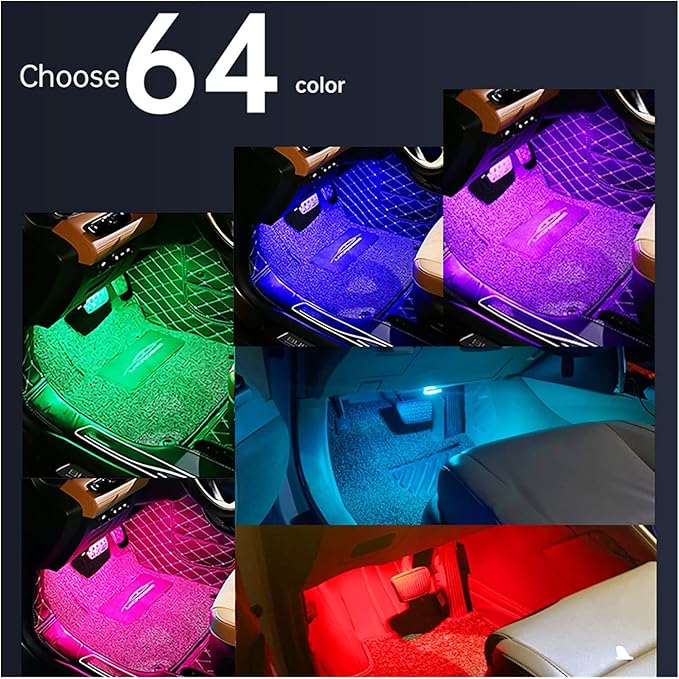 Luces ambientales para interior de coche RGB