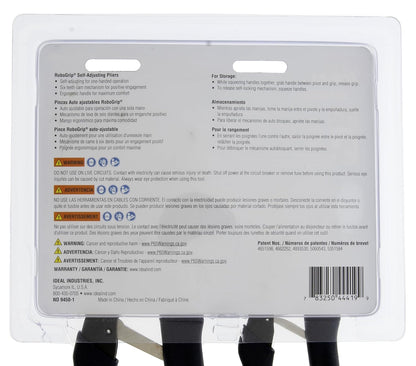 Pinzas Alicates 35-452 Robo Grip de 7 y 10 pulgadas. IDEAL INDUSTRIES