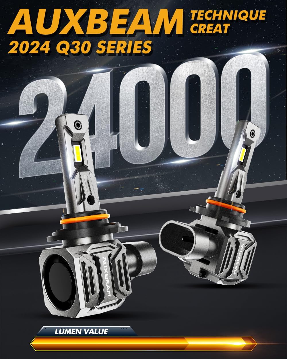 Auxbeam 9005 HB3 - Luz antiniebla 6500 K, 120 W.