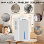 Deshumidificador de 95 onzas para el hogar, Bedred CT11, con luz.