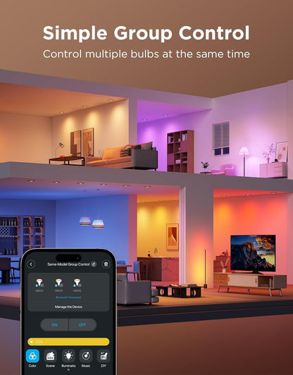 Bombillas LED inteligentes Govee, RGB Alexa, Matter, Google, 850 LMN