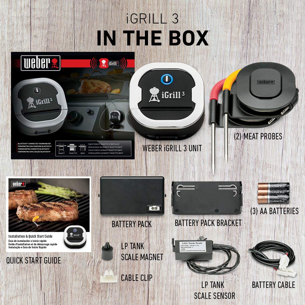 Termómetro para Carne Weber iGrill 3 Bluetooth