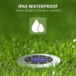 19 Luces Solares Para Exteriores Impermeables Blanco Frio (USADO)