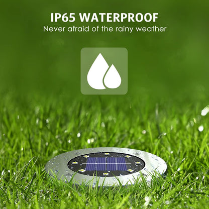 19 Luces Solares Para Exteriores Impermeables Blanco Frio (USADO)