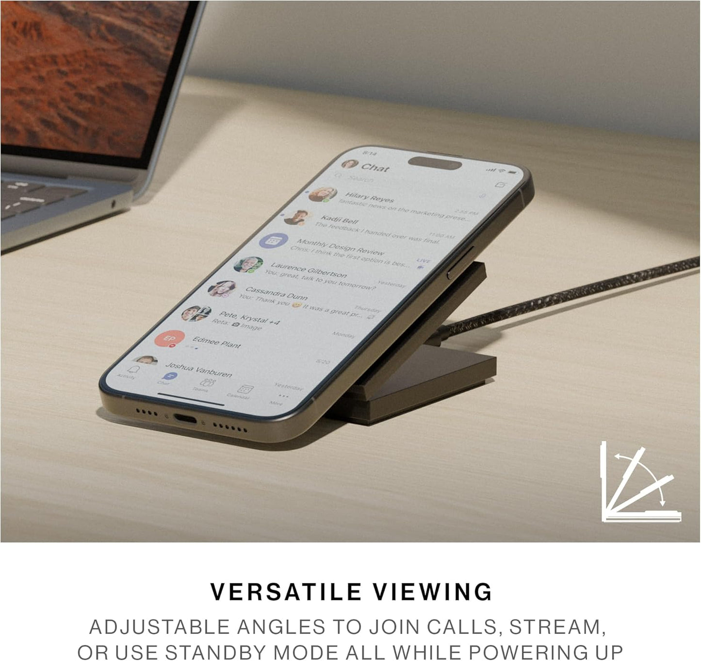 Native Union Cargador inalámbrico Rise Magnetic-Certificado Qi2.