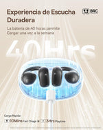 Auriculares abiertos de clip, Baseus MC1, BT , iPhone, Android.(USADO).