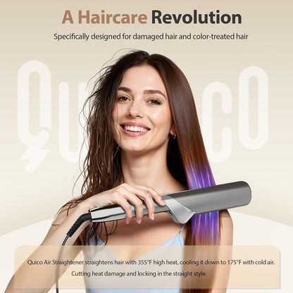 Plancha Quico Air 2 en 1 Alisador Cabello Humedo Iónico (USADO)