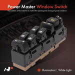 Interruptor de ventana eléctrica con espejos plegables, A-Premium.