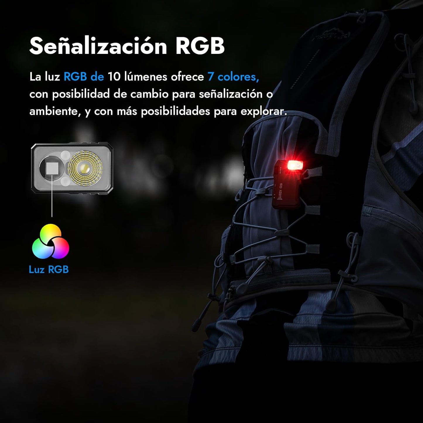 WUBEN G5 Linterna Led Recargable 400 Lumens RGB