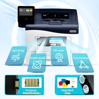Cartuchos de Toner para Xerox C400, Paquete de 4, 08-DWXEROXC400S4