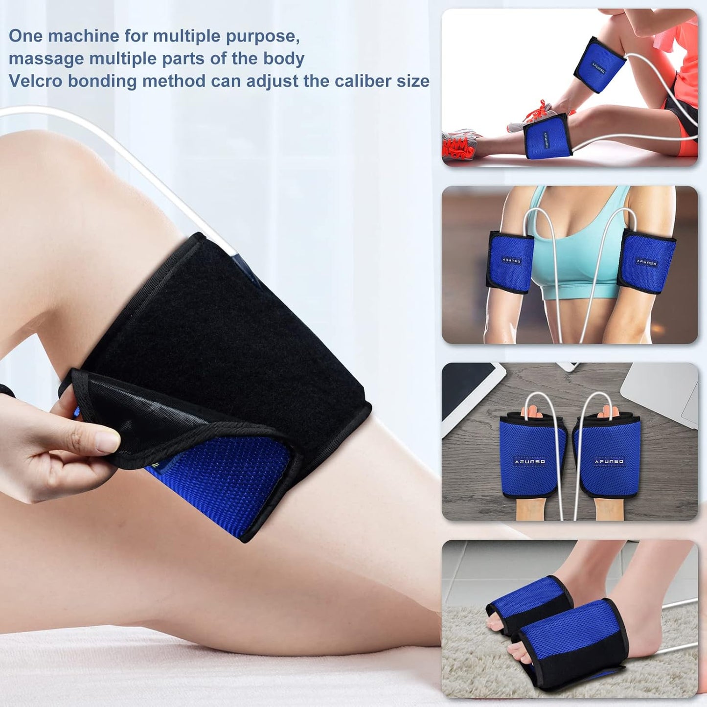masajeador inalamb de piernas, pantorrillas y pies para relax
