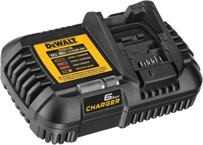 Cargador de 6 amperios, DEWALT DCB1106, formato LED 1 y 2.