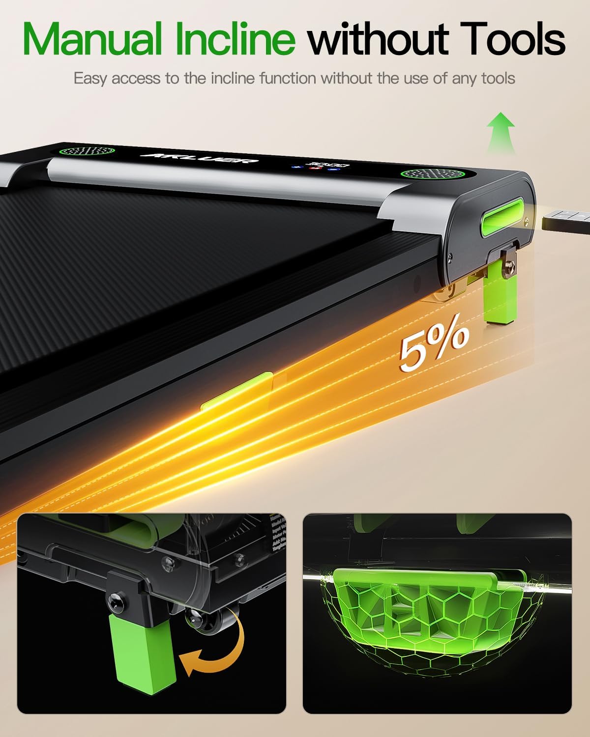 Caminadora eléctrica portátil AKLUER 480L-A