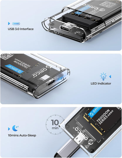 ORICO - Carcasa SSD USB 3.0 mSATA de 5 Gbit/s.