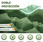Colchoneta para acampar con bomba de pie, con Almohadas.