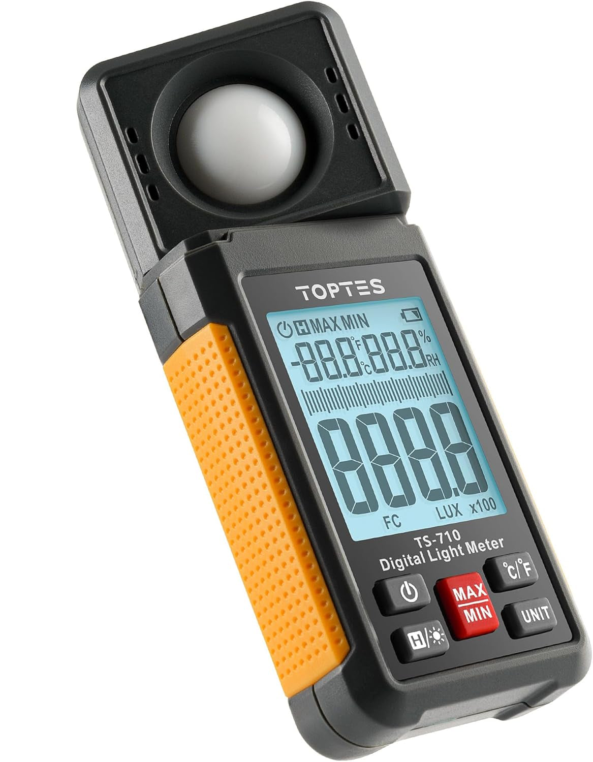 TopTes TS-710 Medidor de luz, medidor de velas lux/pie.