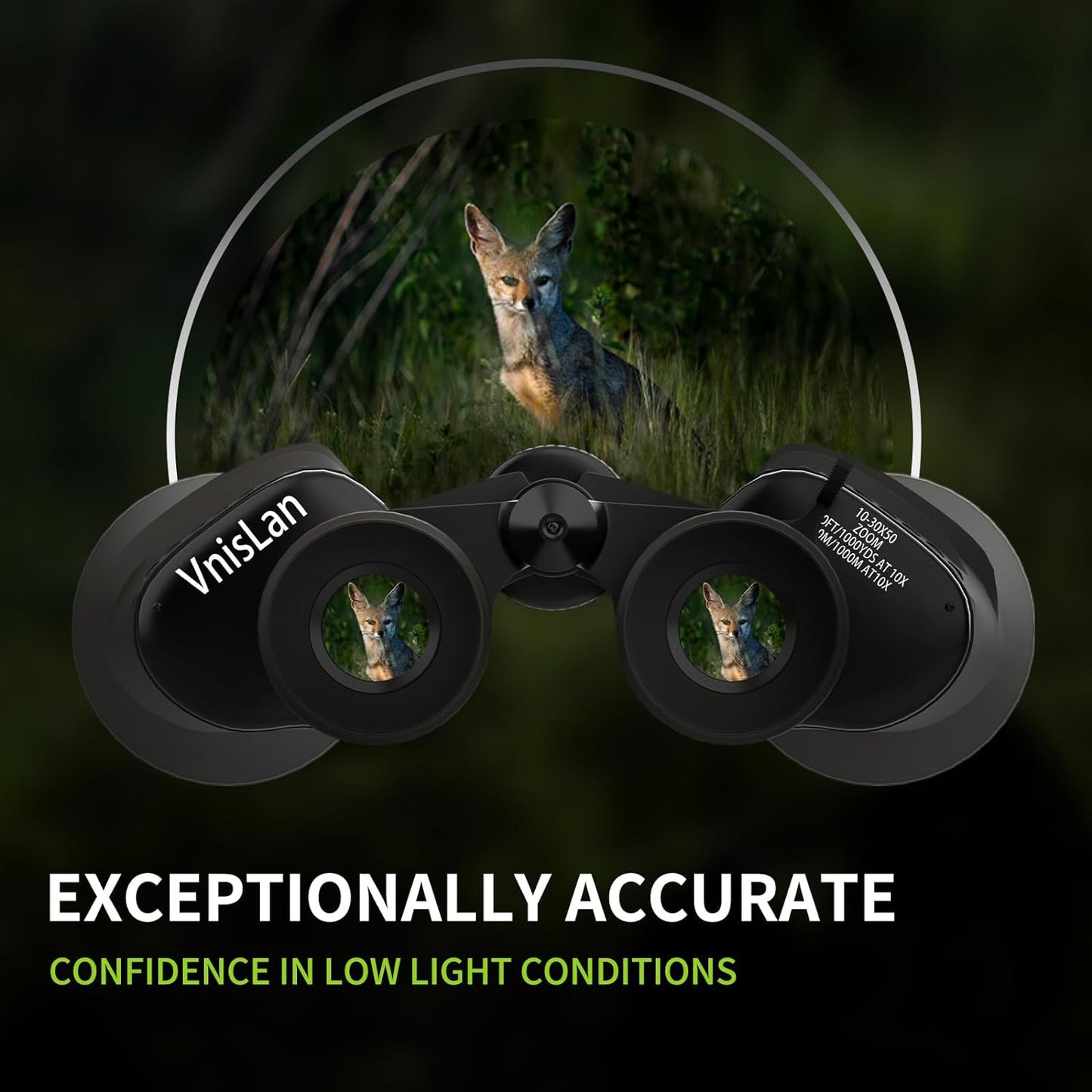 Binoculares estabilizados prismáticos con zoom