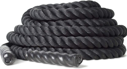 Cuerda Battle Rope Crossfit Fitness 9 m negra marca OUTROAD
