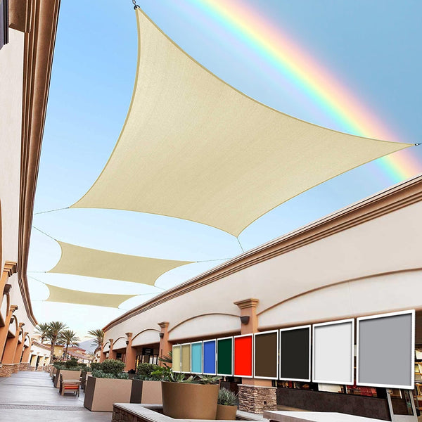 Sombra, toldo de malla, 16' X 22', bloqueo de rayos UV 95%, permeable.