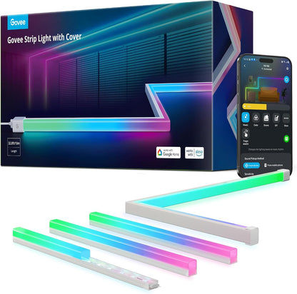 Tira de luces Govee H61B6, control inteligente, LED RGBIC Alexa.